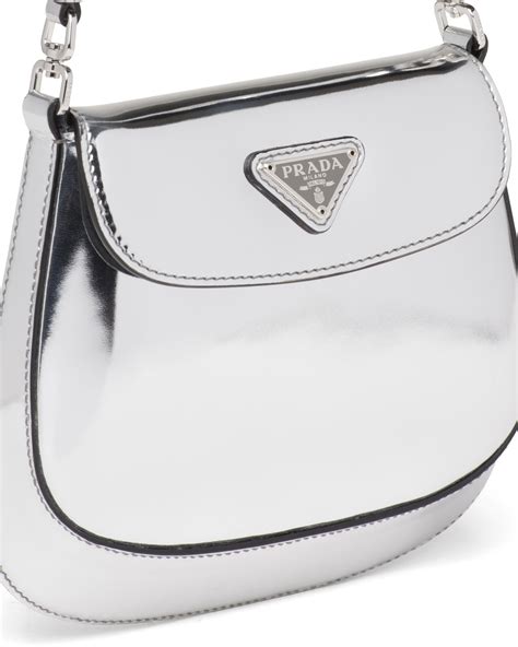 prada silver mini bag